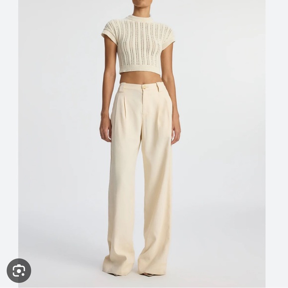 NWOT A.L.C. Amalie Crochet Cotton Crop Top - Picture 6 of 6